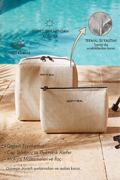Ocean Home Textile 2 Pieces Thermal Lined Water Repellent Stain Resistant Jut...