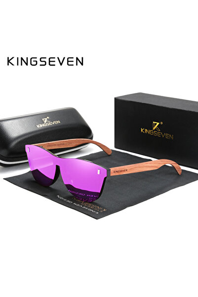Choice Kingseven Original Purple bubinga wood KINGSEVEN Women's Glasses Natur...