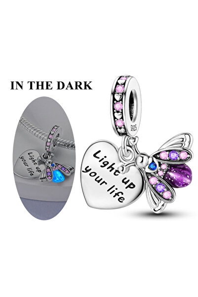 Choice KTC994 Pink Charms Original 925 Sterling Silver Heart Bow Perfume Bott...