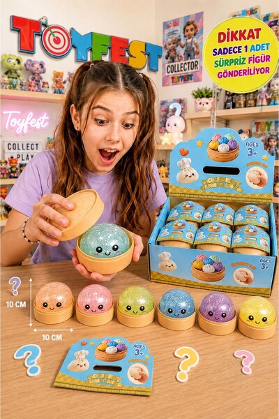 TOYFEST Dim Sum Viral Squishy Stress Ball Squeezable Sensory Toy Chinese Dump...