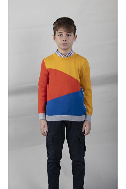 ALEXANDERGARDI PATTERNED CHILDREN'S KNITWEAR SWEATER(C21-18677 01)