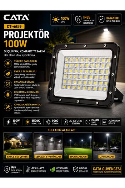 Cata CT-4659 PROJEKTÖR 100W