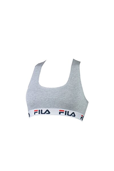 FILA Damen Bustier - ungepolsterter Bra, ohne Bügel, Baumwolle, einfarbig