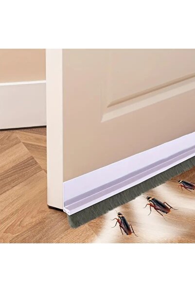 Choice3 25mm WHITE Door Seal Draft Stopper with Brush Reduce Noise, Door Swee...