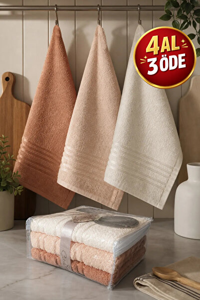 Coton Delux Pera 3-Piece 100% Cotton Towel Set |   30X50 cm Kitchen Towel |  ...