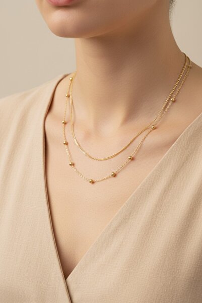 XUPING JEWELRY Style Pearl/Xuping Jewelry Double Dorica Necklace