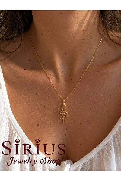 sirius jewelry Ra Gözü Ankh Kolye | 925 Ayar Gümüş