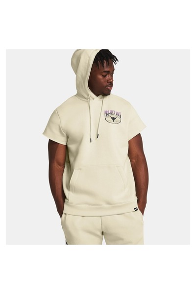 Under Armour PJT RCK Q1 SS ESS ΦΛΙΣ HDY 1383209-273 Εκρού