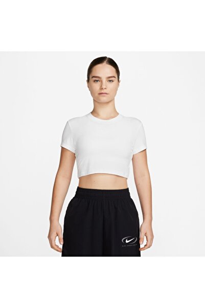 Nike W NSW NK CHLL KNT SUP CRP FZ1455-100 Λευκό-Μαύρο