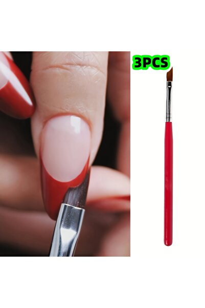 Choice 3Pcs 3-Piece Set of French Manicure Brushes, Large Arc Outline Petal P...