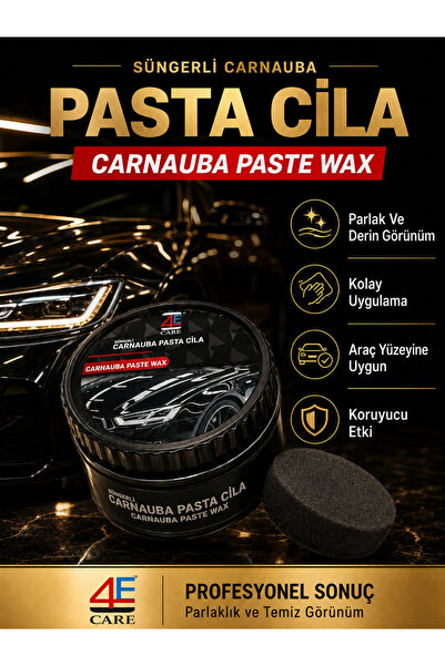 4E Carnauba Pasta Cila 270 g (Üstün KISA SÜREDE MÜKEMMEL SONUÇ ) TEKNE MOTORS...