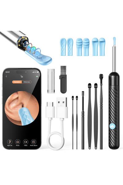 Choice black High-Definition Ear Wax Removal Wireless Ear Cleaner Safe and Ge...