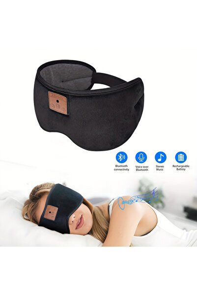 Choice1 black Bluetooth Sleeping Headphones Eye Mask Music Play Headband Head...