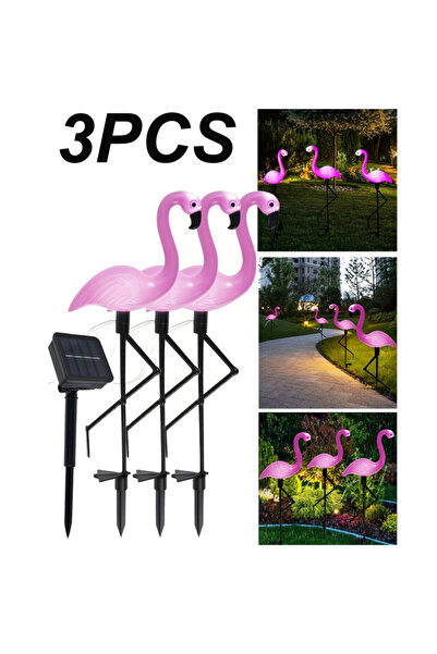 Choice 0-5W 3PCS 1pc/3pcs Outdoor Solar Lights Flamingo Garden Led Stake Ligh...