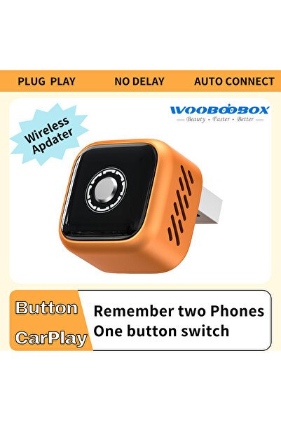 Choice Wooboobox Wireless CarPlay Dongle, Support 2 Phones Memory & One-Tap S...