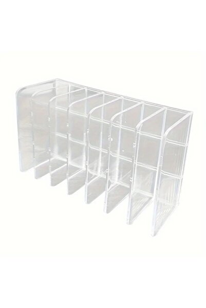 Choice WHITE 7-Slot Transparent Plastic Cosmetic Organizer Multi-Functional M...