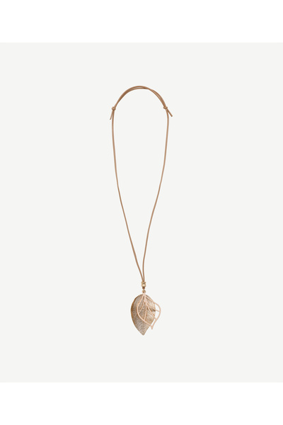 Yargıcı Leaf End Rope Necklace