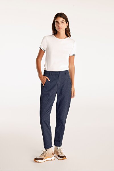 Yargıcı Flannel Pocket High Waist Slim Fit Trousers