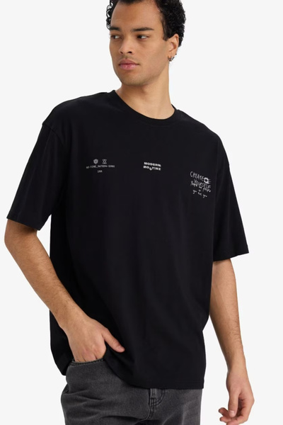DeFacto Men's T-Shirt F8120Ax/Bk81