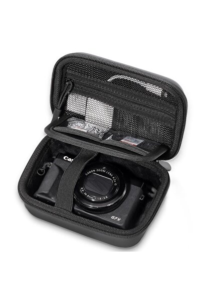Choice Black Hard Shell Digital Camera Case for Canon G7X Mark III Mark II, C...