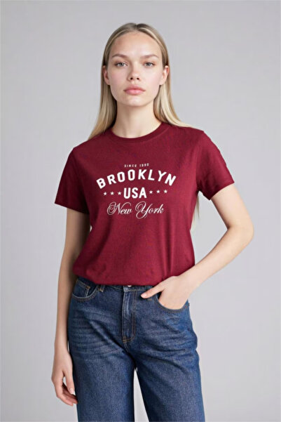 DeFacto 100% Cotton Regular Fit Printed Combed Cotton T-Shirt H1409Ax26Sm