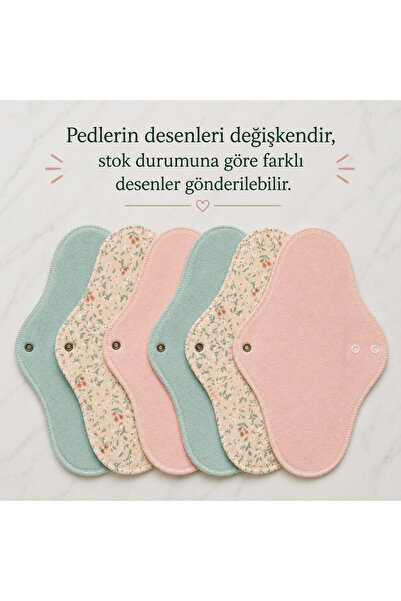 Going Zeero Yıkanabilir Regl Pedi - %100 Pamuk - 6'lı Gece