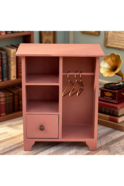 Choice1 Pink Miniature Wooden Wardrobes, Dollhouse Furniture Accessories, and...