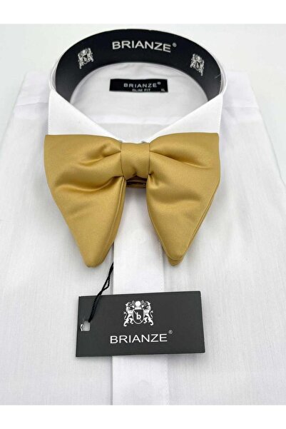 Brianze Gold Big Bow Tie