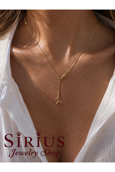 sirius jewelry 925 Gümüş | Burcunu Seç Y Asansörlü Kolye