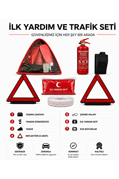 BCT STORE Mevzuata Muayeneye Uygun Ekonomik Trafik Seti Temel İhtiyaç Seti