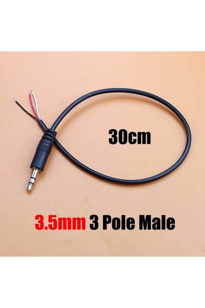 Choice6 3.5mm 3 Pole Male 1pcs 2.5mm 3.5mm Mono Stereo Audio Cable Male Femal...