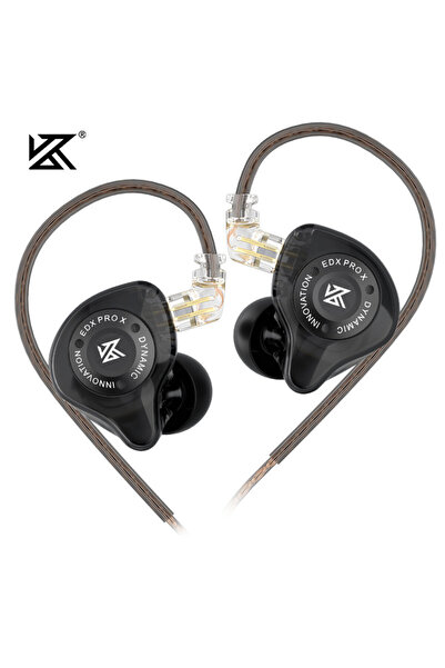 Choice4 Black NO MIC KZ EDX PRO X Wired Earphones HIFI Stereo Bass Earbud Gam...
