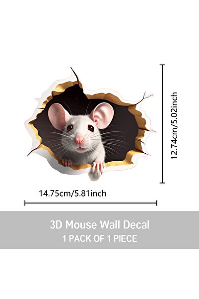 Choice YM-3DLSD016-CC 1 قطعة ملصق فتحة ماوس بتأثير ثلاثي الأبعاد مخصص، تصميم ...