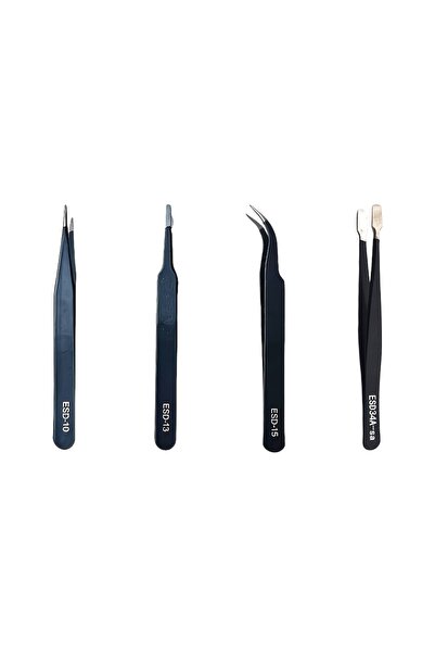 Choice niezi4 Anti-Static Stainless Steel Tweezers Set, Precision Industrial ...