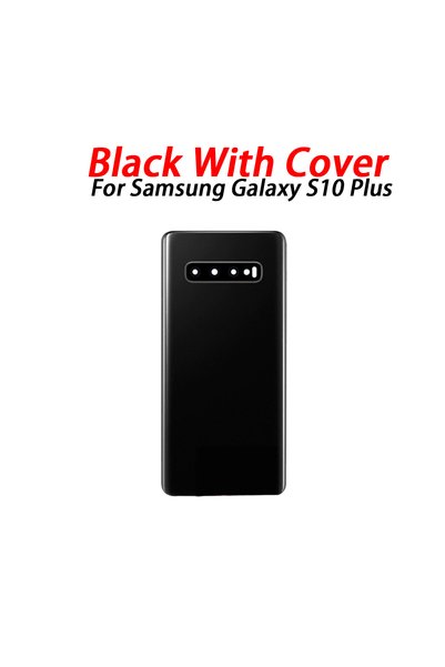 Choice أسود مع غطاء جديد لهاتف Samsung Galaxy S10 Plus غطاء خلفي للبطارية ولو...