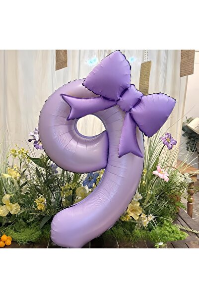 Choice NUMBER 40inch HG9151-9 2pcs 40inch Cream Purple Number 0-9 Balloon wit...
