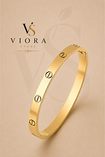 Viorastore Çelik Bileklik Gold