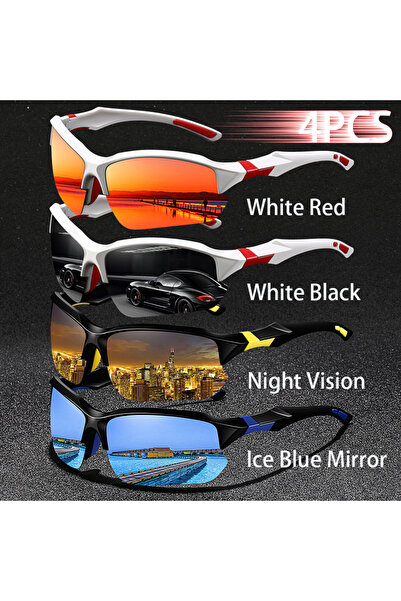 Choice4 4PCS(EveryColor) 4PCS NewFashion Eyewear Vintage Half Frame Driving F...