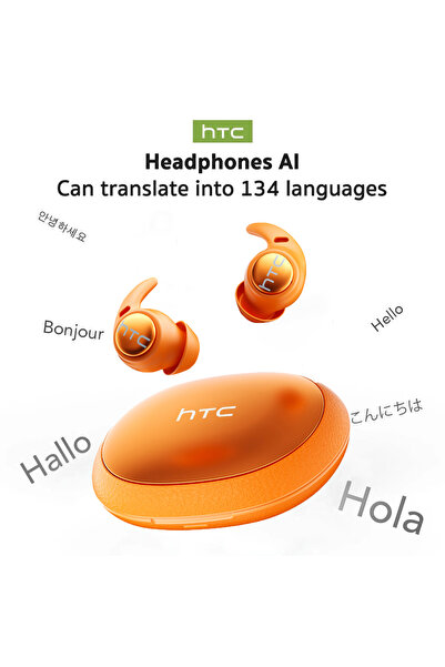 Choice Orange-AI Sleeping Earphones HTC NE76 AI Translation Earbuds Wireless ...