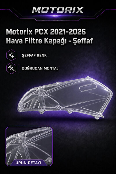 PCX 2021-2026 Hava Filtre Kapağı - Şeffaf