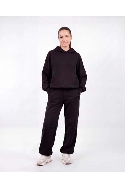 WINGS BRAND WINGS UNLEASH trening supradimensionat din bumbac pentru femei NEGRU