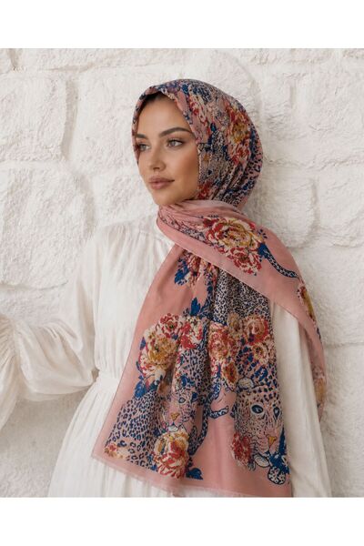 Axesoire 15220 Çiçek Desenli Pudra Şal