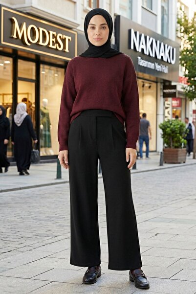 Generic Brand Velcro Trousers-Black