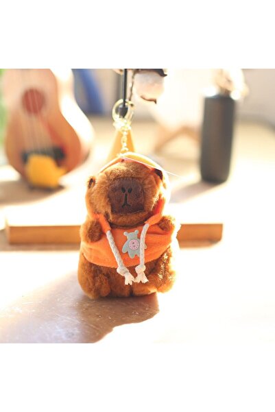 Choice Orange ZAKOL Cute Cartoon Capybara Pendant Keychain Plush Toy Doll Bag...