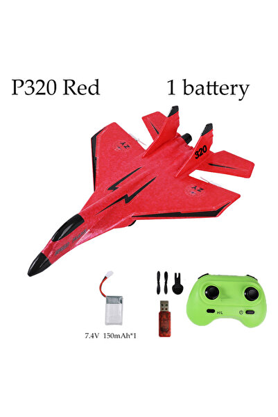 Choice Red 1 battery Parkten 2.4G 2CH Glider RC Ariplane P320 Fixed Wing Figh...