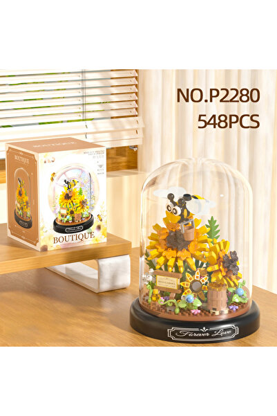 Choice3 With Box Bee Insect Plant Potted Model Building Blocks Set Bee Butter...