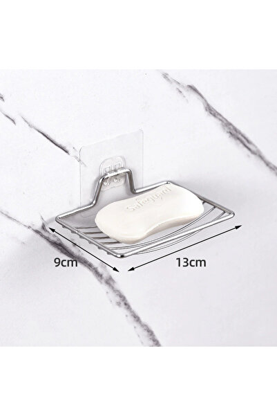 Choice1 Silver 1pc - Stainless Steel Soap Rack, Wall Mounted Soap Rack, Drain...