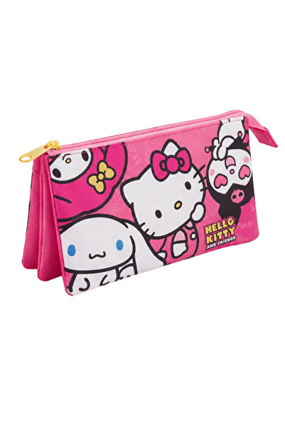 Hello Kitty Penar cu 3 compartimente fără căptușeală, și Friends 22.5x11.5x2 ...