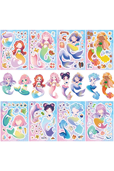Choice 8PCS 8PCS Mermaid Style Stickers Scrapbooking Cute Creative Laptop DIY...