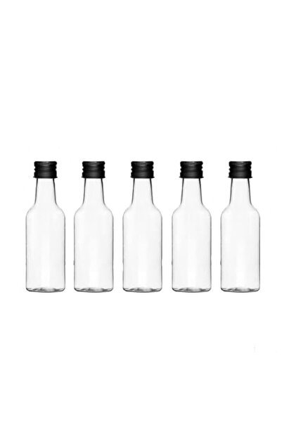 choice2 50ml Black Cap 10PCS Mini Liquor Bottles 50ml Plastic Spirit Bottles ...